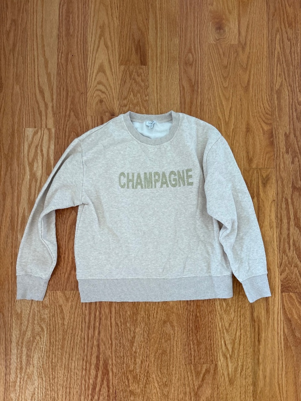 J Crew Champagne Crewneck